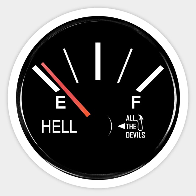 Hell Is Empty Sticker by HeroInstitute